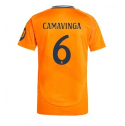 Real Madrid Eduardo Camavinga #6 Bortatröja 2024-25 Kortärmad