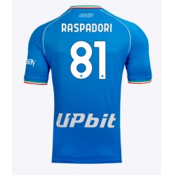 SSC Napoli Giacomo Raspadori #81 Hemmatröja 2023-24 Kortärmad