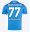 SSC Napoli Khvicha Kvaratskhelia #77 Hemmatröja 2024-25 Kortärmad