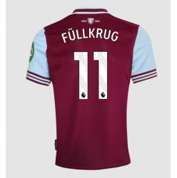 West Ham United Niclas Fullkrug #11 Hemmatröja 2024-25 Kortärmad